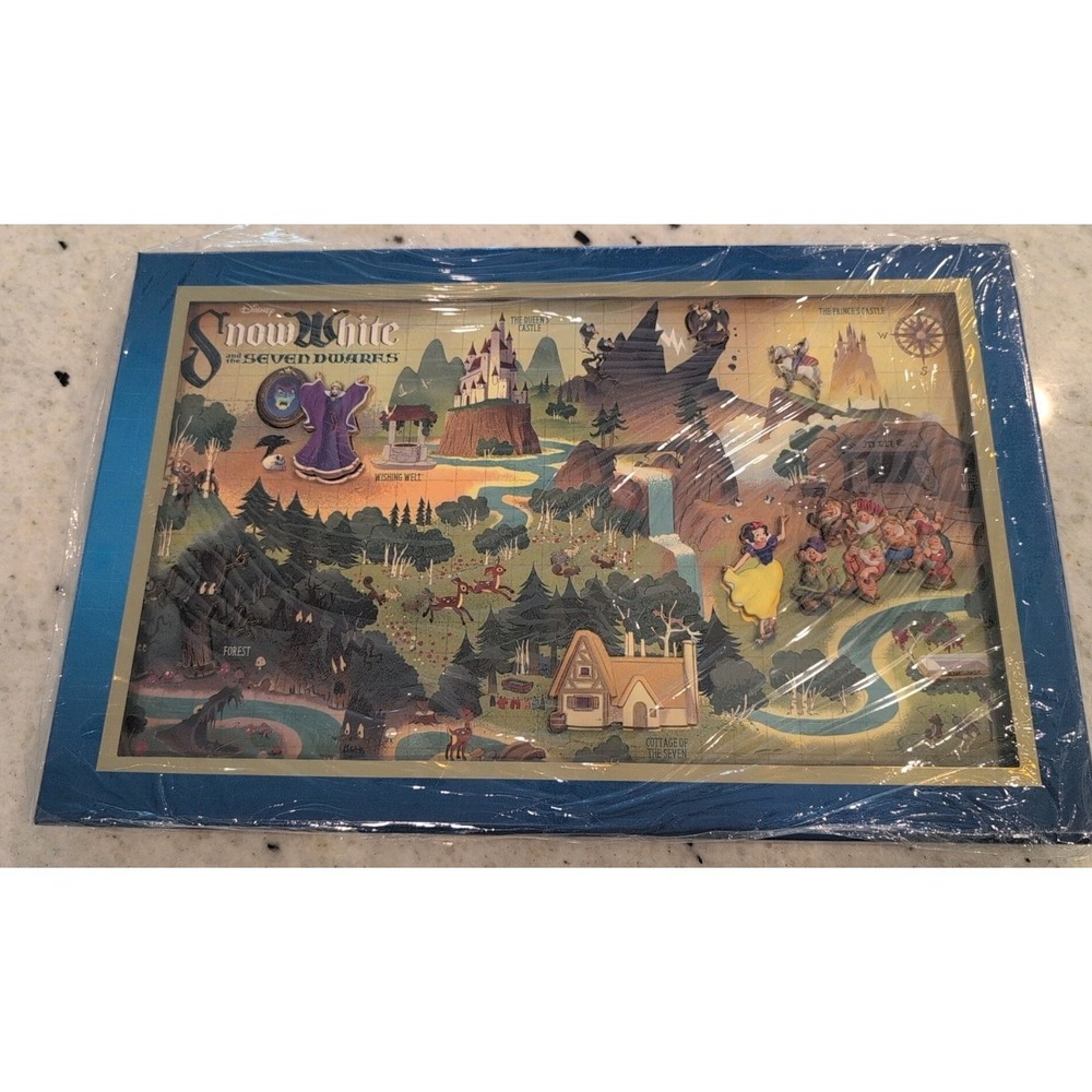 Disney 2024 WDI SNOW WHITE Maps Pin Box Set LE 400 Imagineering  NEW